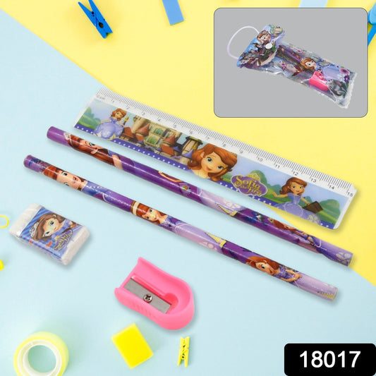 5 in 1 Mix Stationery Gift Set for Kids, School, Office Product Gift (5 Pcs Set)