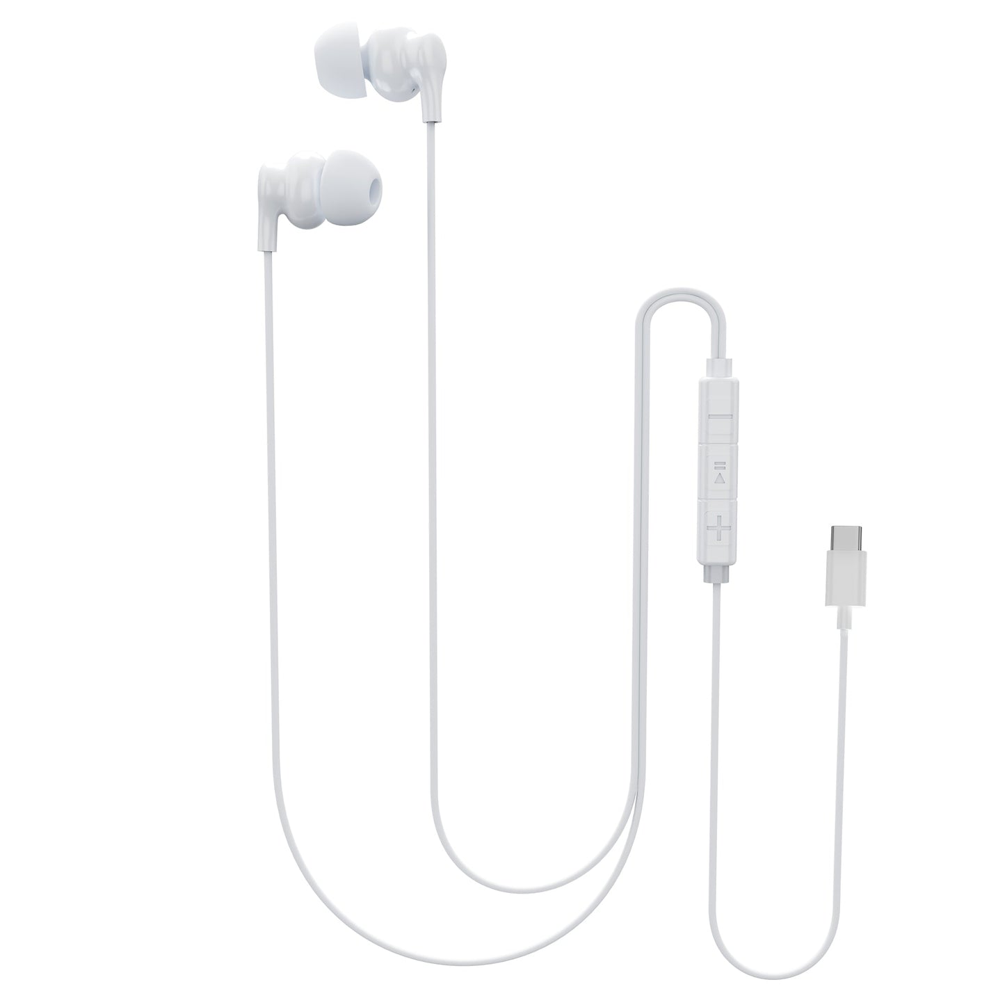 MoBass 2 Noise Isolation Hands free Earphones with Mic UM1211WHT-TC