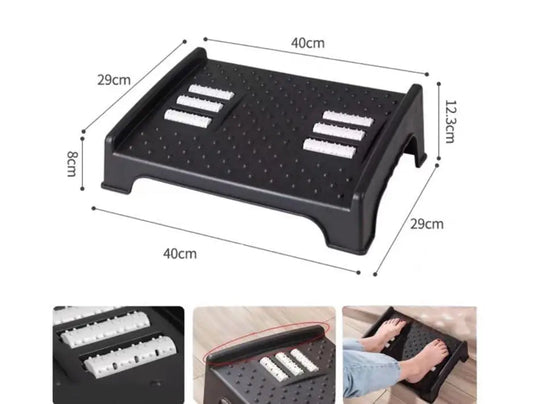Foot Rest for Under Desk with Massage Particle and Roller
