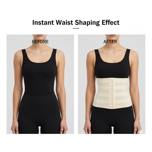 2 Hooks Waist Trimmer Belt Shaper Cincher Trimmer Body shape - (L)