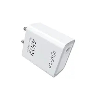 pTron Volta FC22 45W GaN Type C Port Fast Wall Charger (White)