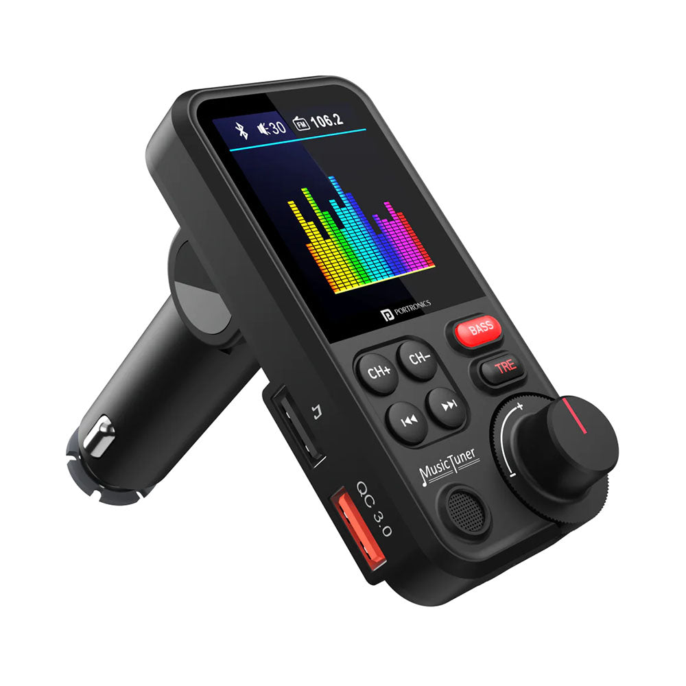 Portronics Auto One Smart TFT Audio Connector & Car Charger