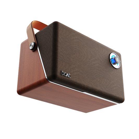 boAt Stone Majestic | Portable Bluetooth Speaker with 90W boAt Signature Sound, 6 Hours Playback, Dual Full Range Drivers