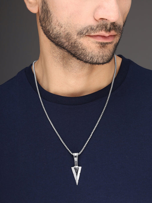 Bold By Priyaasi Men's Arrow Pendant on a Stylish Chain