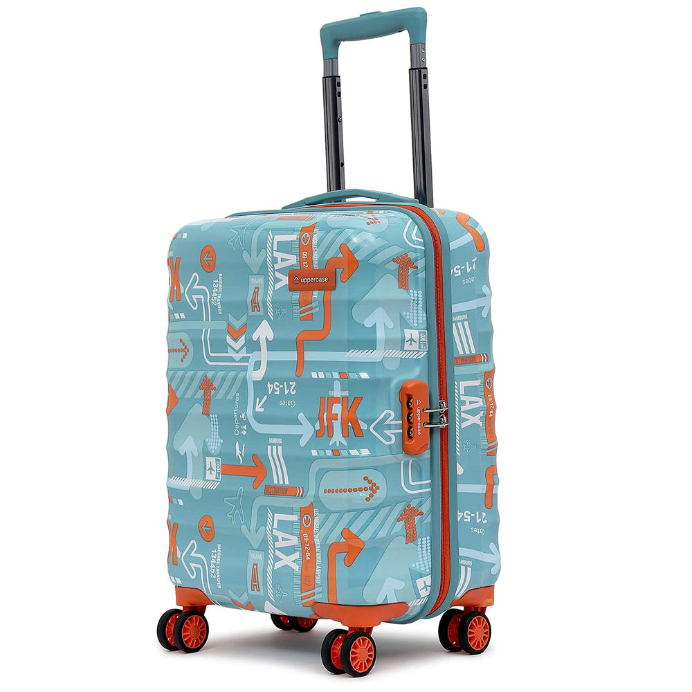 Uppercase JFK Hard Trolley Bag (Large) Teal Blue (7900EHT1TBL)
