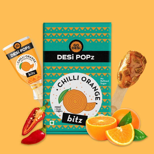 Chilli Orange Popz Bitz |100% Natural - Orange & Jaggery | Hand-made | 50 PCS -400 gms