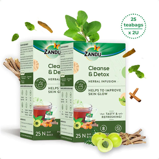Cleanse & Detox Herbal Infusion (25 Tea Bags)(Pack of 2)