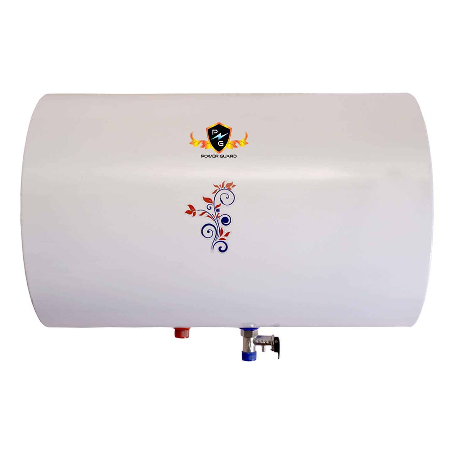 Water Geyser : Power Guard 25L Storage Water Heater Geyser With Glass Line Horizontal Tank (White, PG-GL-HORIZONTAL-25)