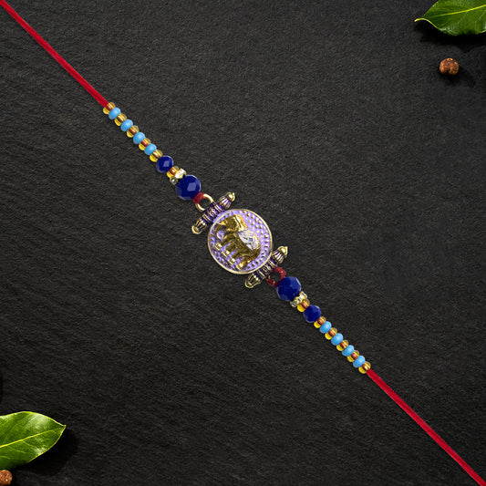 Traditional Rakhi With Elephant Motif