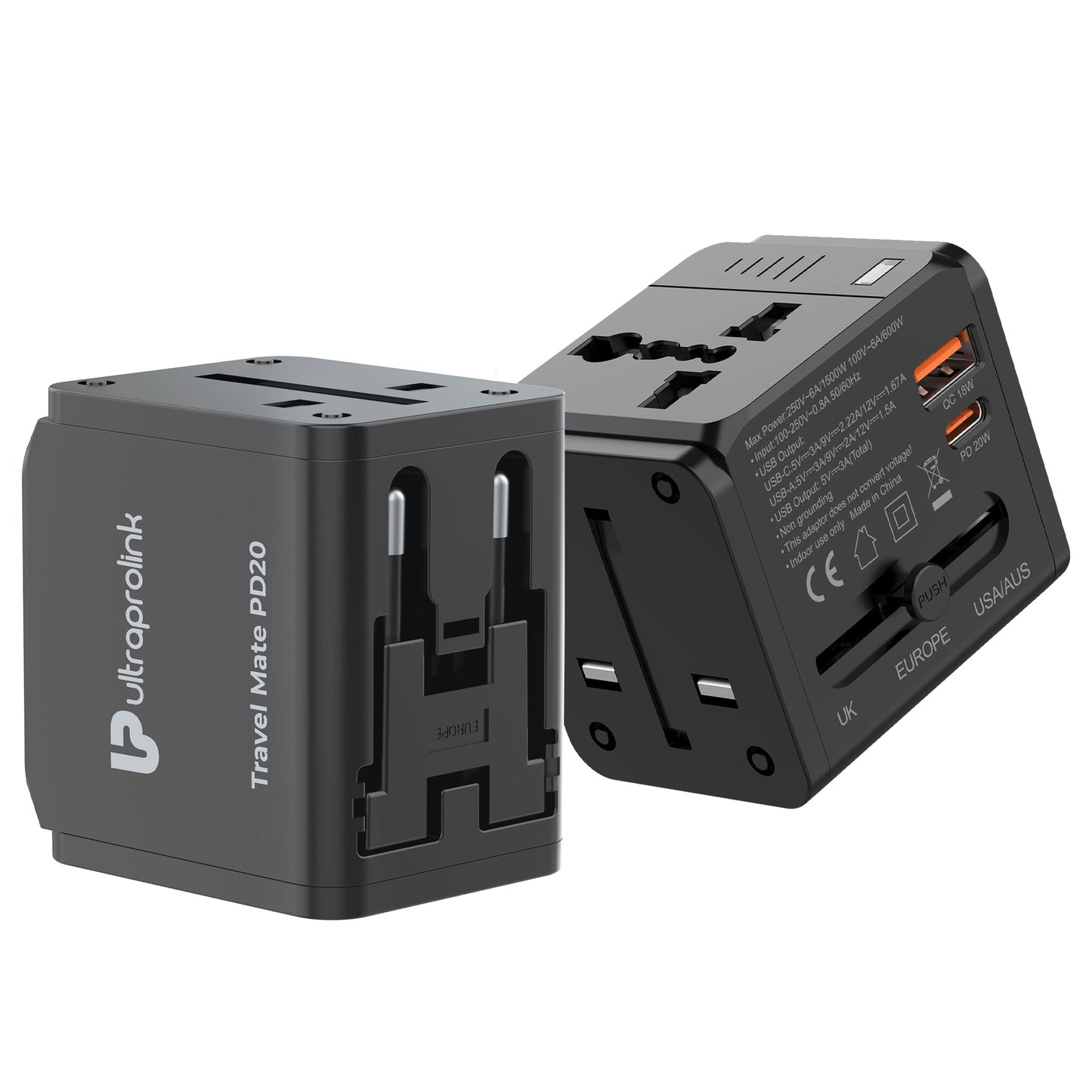 Travel Mate PD20W Universal World Travel Adapter UM1189
