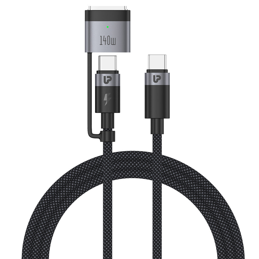 NyloKev 240 Mag3 USB Type C – Type C + Mag3 PD 3.1 Cable UL1193BLK-0200