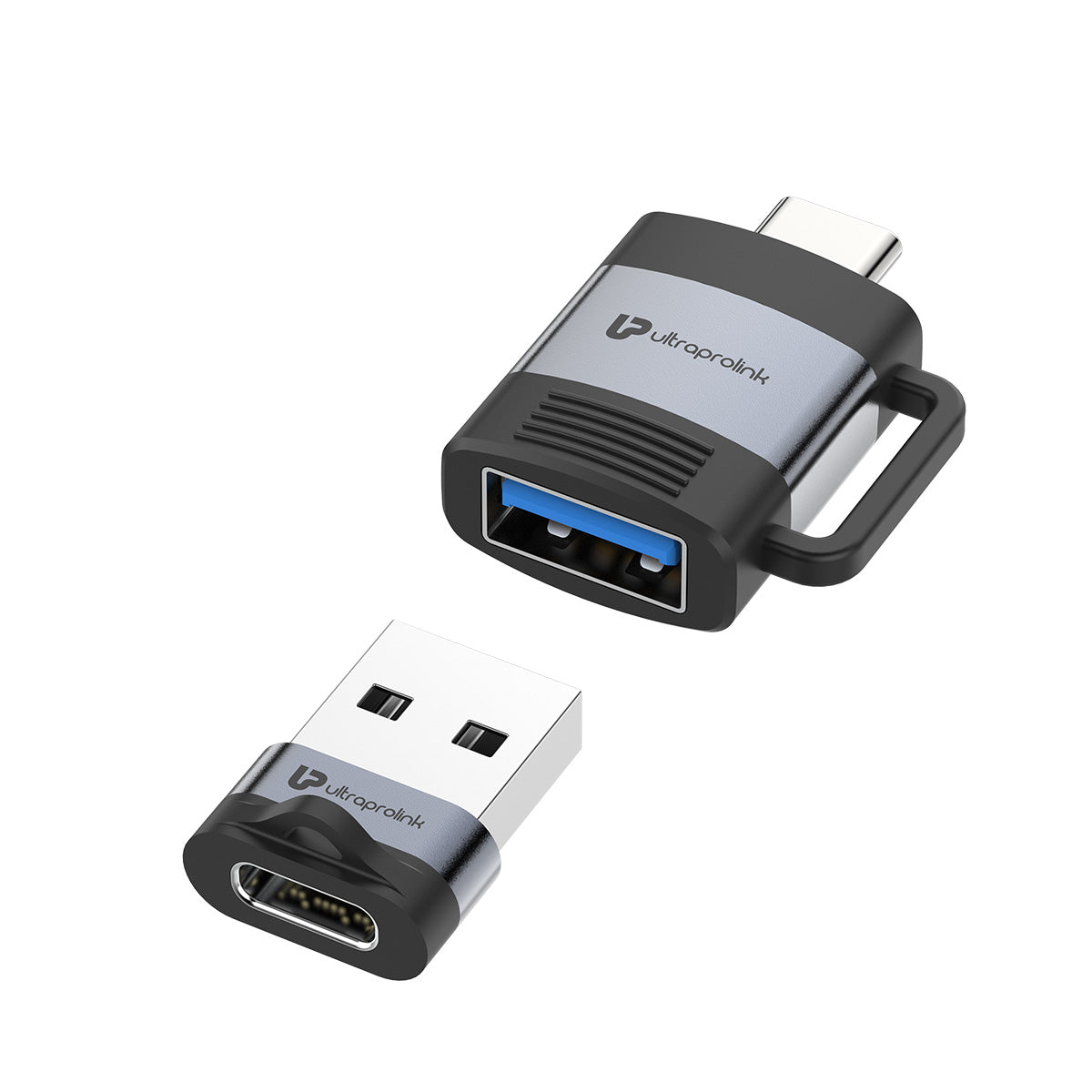 C-Adapt Duo USB Type C USB-A Male-Female OTG Adapters UL1076