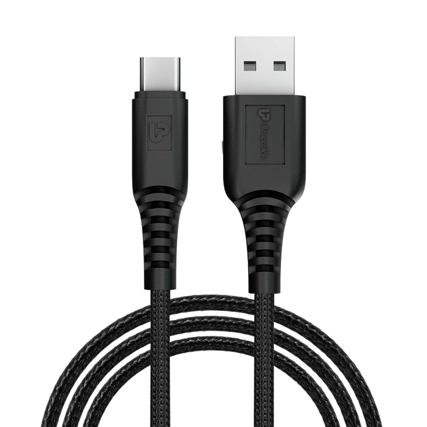 Zap-C Auto USB A to C Sync Charge Cable with Android Auto & Car Play support UL1225BLK-0120