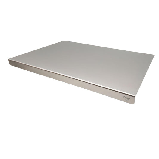 Clipon Stainless Steel Chopping and Cutting Board with Folded Hinge Support, 41 cm x 29 cm