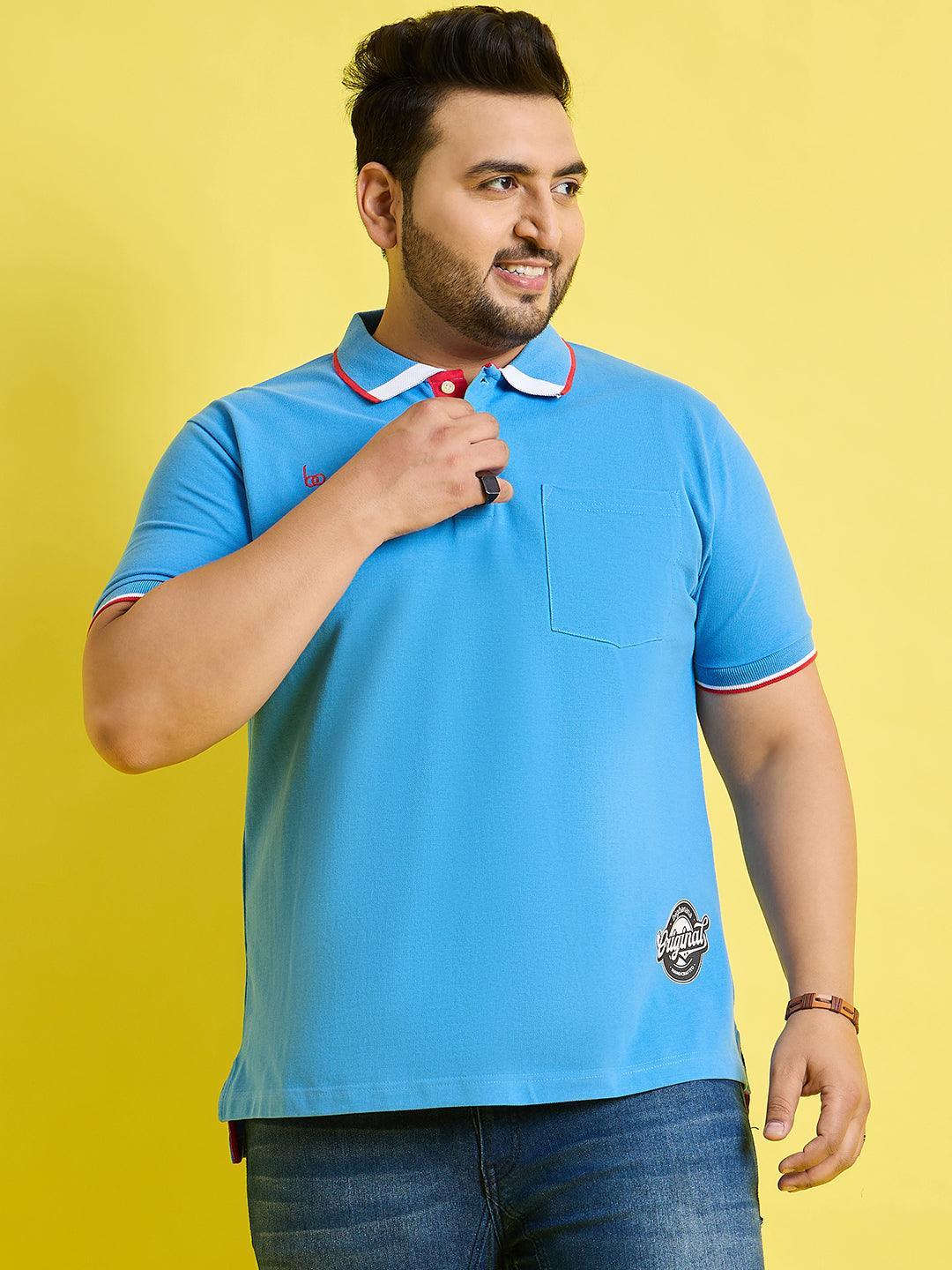 Men Plus Size Quala Solid Polo Tshirt