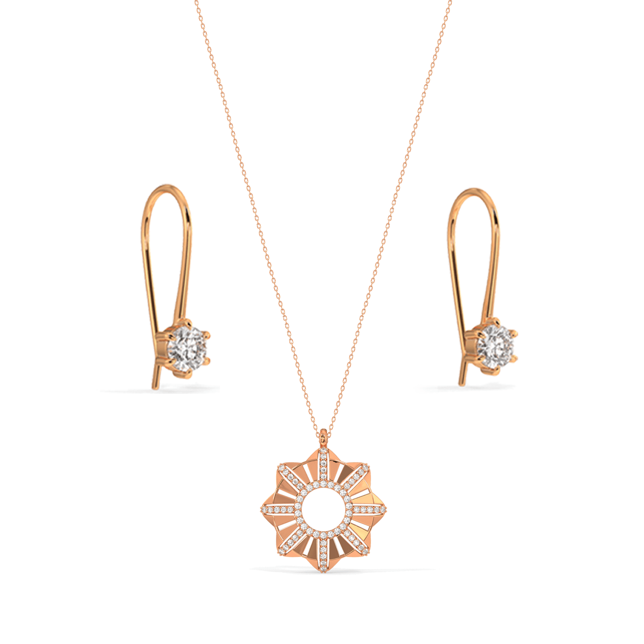 Bauble Necklace & Beloved Earrings Set