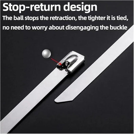 Stainless Steel Cabe Lock Ties (Pack of 10)