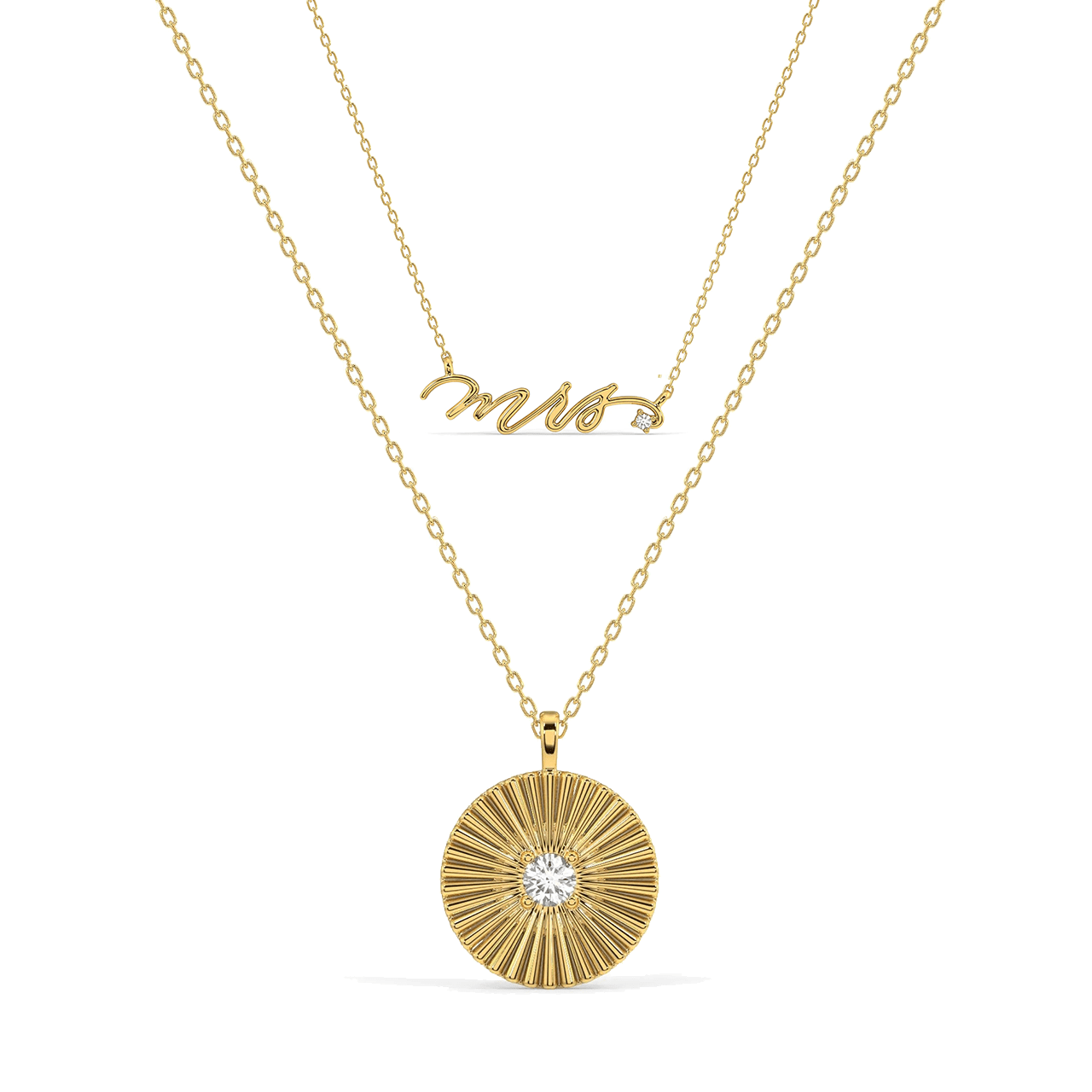 Daphne & Mrs. Pendant Necklace Set