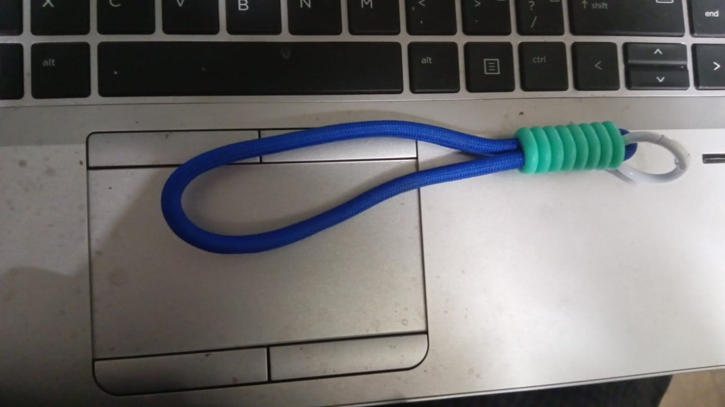 Multicolor adjustable wrist strap lanyard