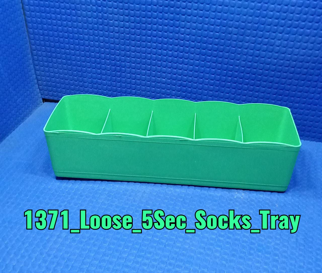 Plastic bead organizer with clear sections and dividers for optimal storage.