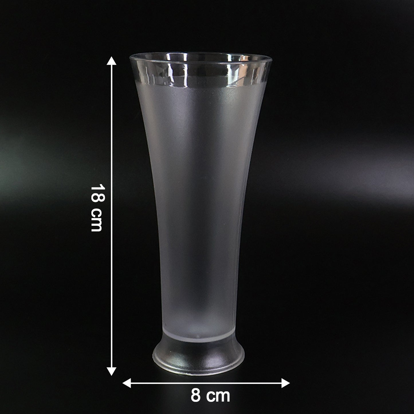 Supermom Plastic Faluda Matt Glass Set (300ml 6 Pc)