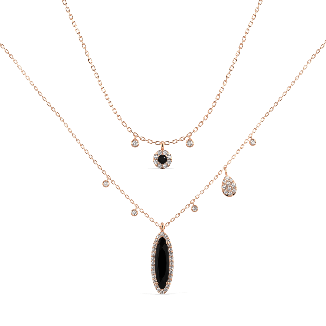 Queen of Black Diamond & Enchanting Noir Necklace Set
