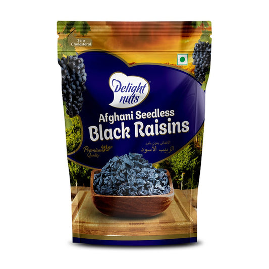 Delight Nuts Afghani Seedless Black Raisins