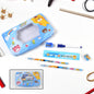 Cartoon Metal Compass Box for Kids with Stationery (6 Pc Set)