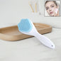 Silicone Face Scrubber Exfoliating Brush, Manual Handheld Facial Cleansing Brush (1 Pc)