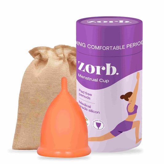 Zorb. Menstrual Cup for Women - Small | Orange