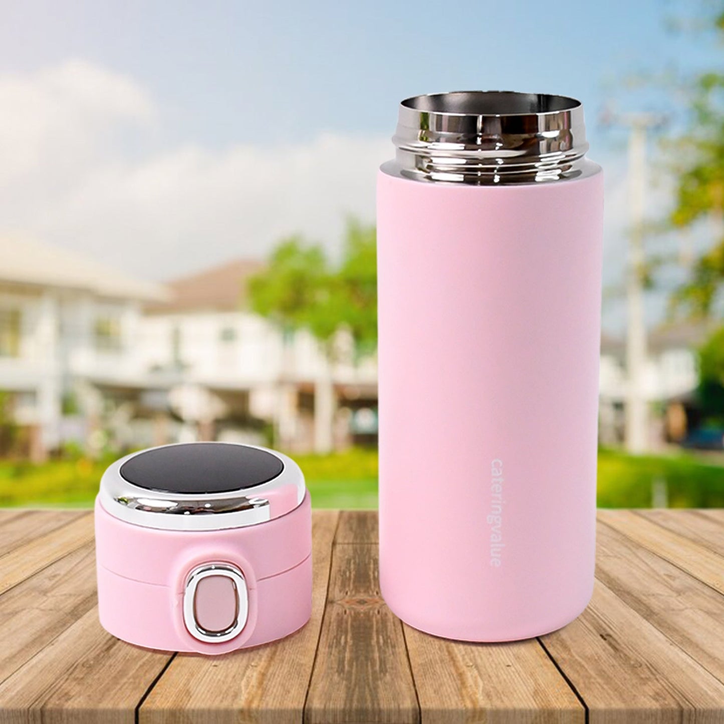 Stainless Steel Insulated Vacuum Bottle With Insulated Cap Lock (320ml Approx)
