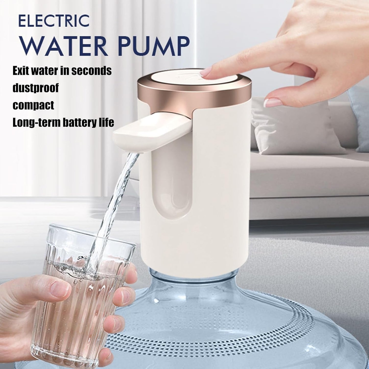 USB Rechargeable Automatic Water Dispenser for 20 Litre Bottle (1 Pc)