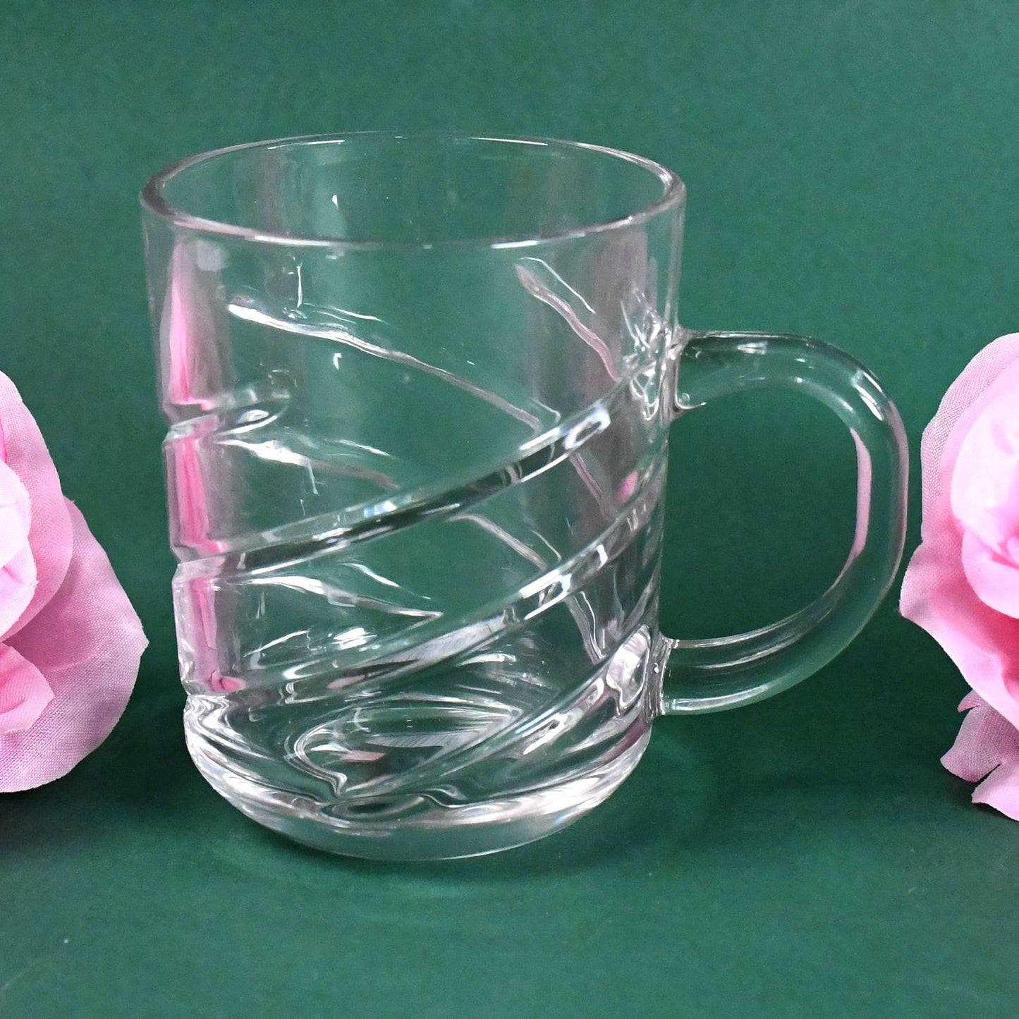Glass Coffe & Tea Cup / Mug Enjoy Your Drink in Style, Water glass (6 pcs Set / 220 ML)