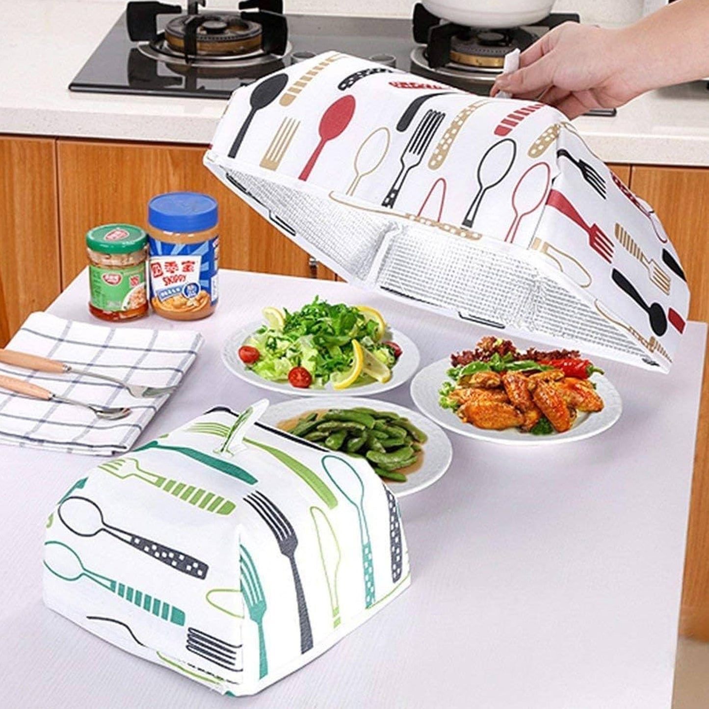Foldable Food Covers, Kitchen Lid Foldable Cover (1 Pc / Small)