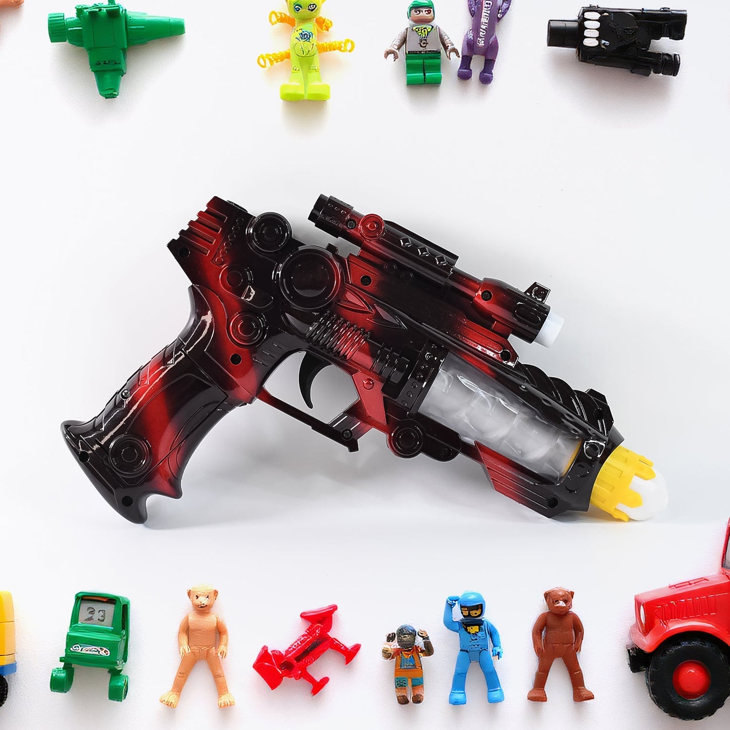 TTG LED Flashing Sound Laser Toy Gun – Battery Operated Space Gun with Lights & Music
