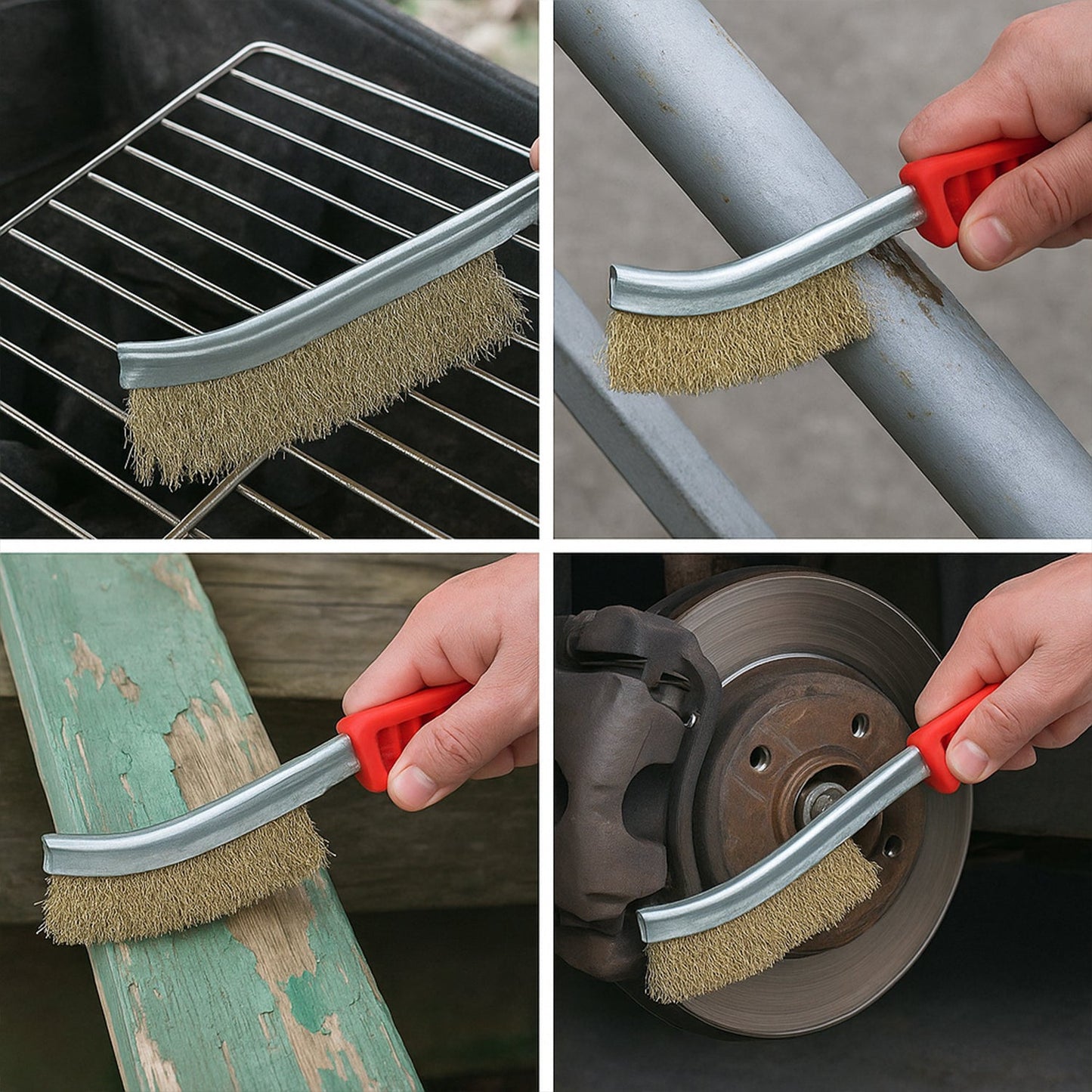 Stainless Steel Wire Hand Brush Metal Cleaner Rust Paint Removing Tool