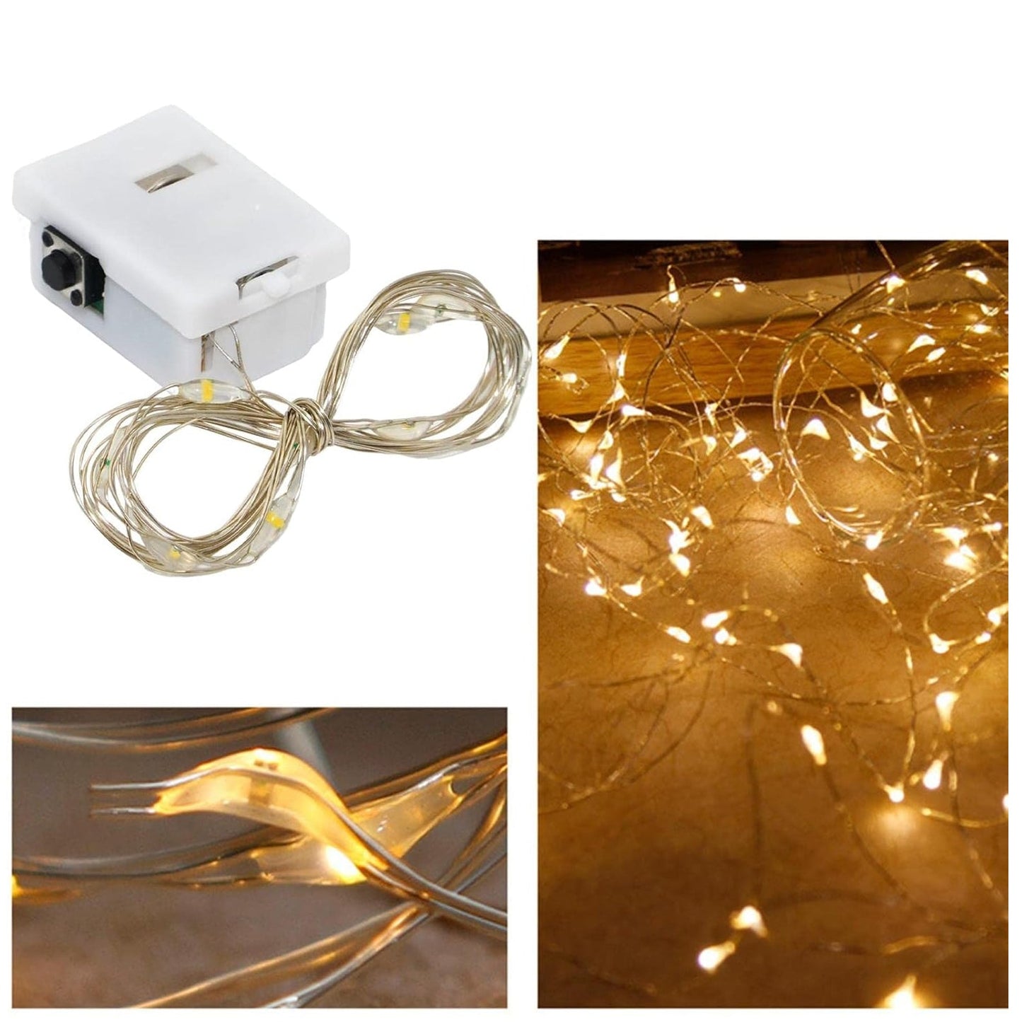 Fairy Lights Multi LED String Light, Mini Battery Operated (1 Pc)