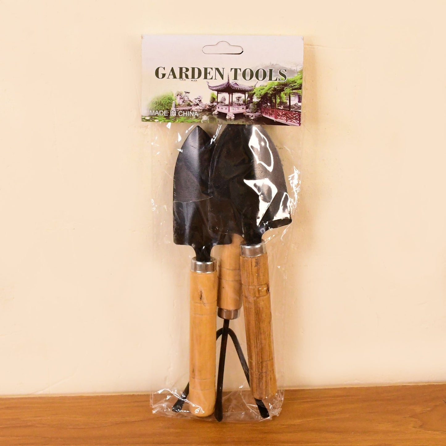 Garden Tool Kit Durable Hand Tools Set with Wooden Handle (3 Pc)