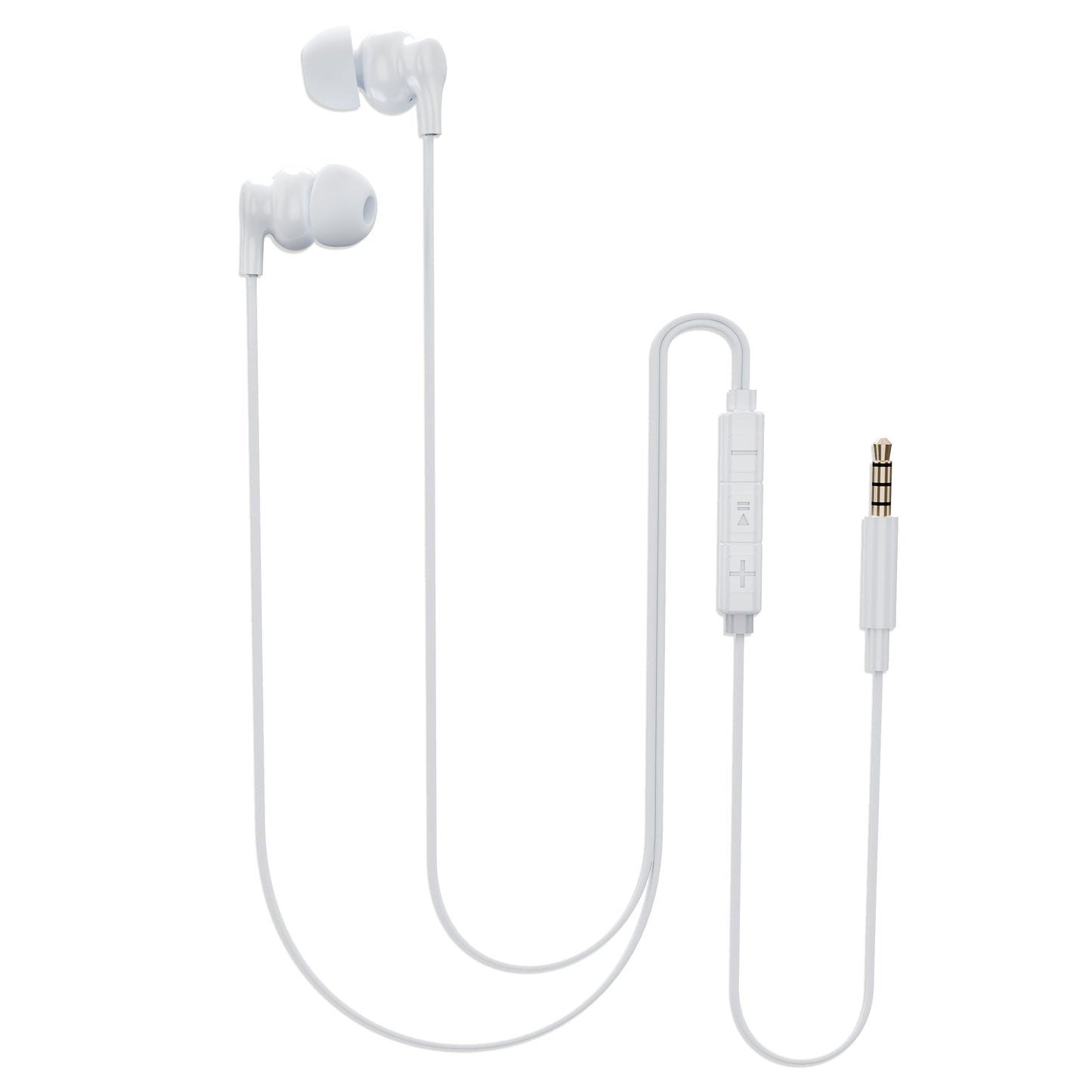 MoBass 1  Noise Isolation Hands free Earphones with Mic UM1210WHT-EP