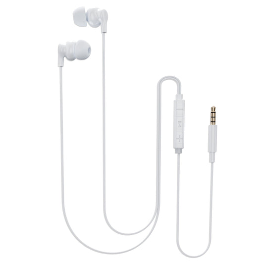 MoBass 1  Noise Isolation Hands free Earphones with Mic UM1210WHT-EP