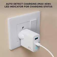boAt 45W Dual Port QC+PD with 1.5M C-C PVC Cable