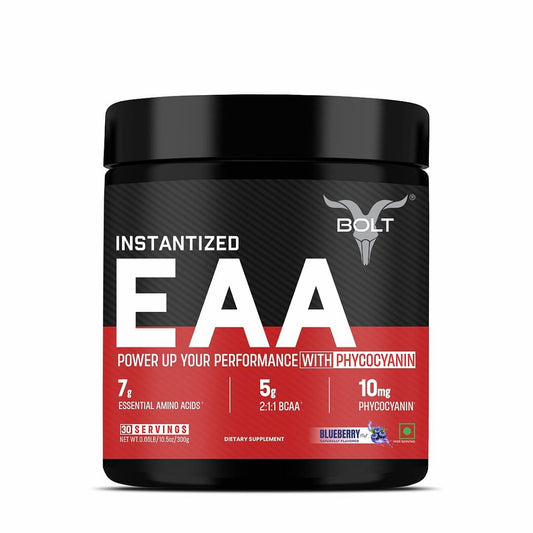 Bolt Nutrition Instantized Essential Amino Acids, BCAA 5000, EAA Supplement for Men & Women (300gm)