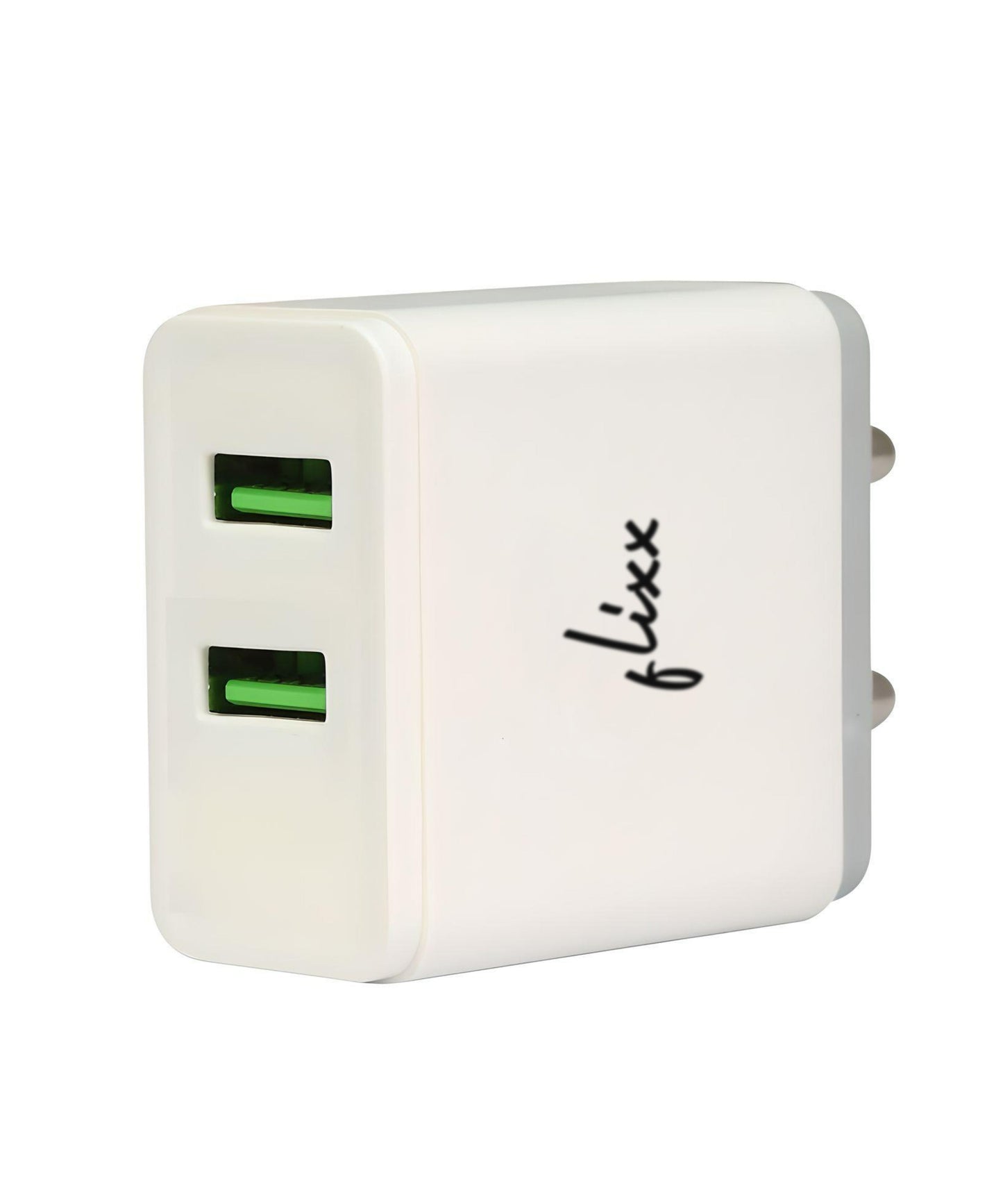 Flixx Mobile Wall Charger with Dual USB Output (2.1 Amp, White)