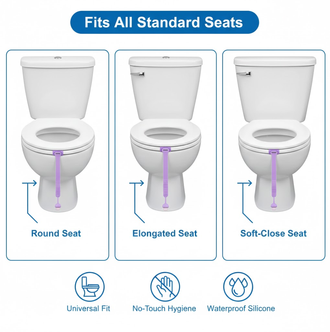 Silicone Toilet Seat Lifter Band (1 Pc)