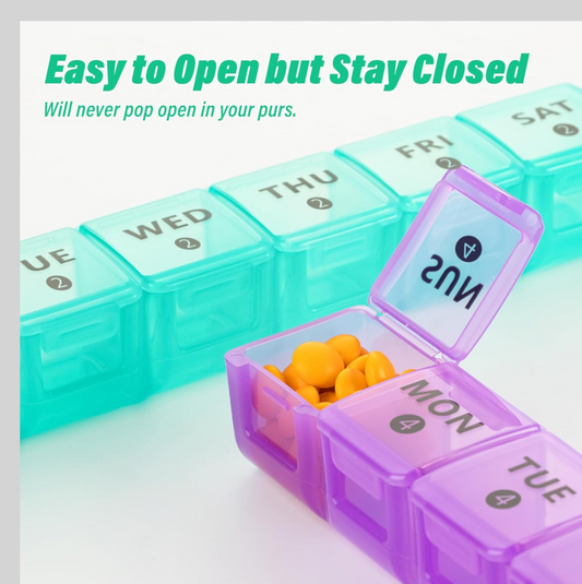 Weekly Pill Case 28-Slot Medicine Organizer