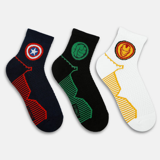 Men’s Marvel Themed Sporty High Ankle Socks