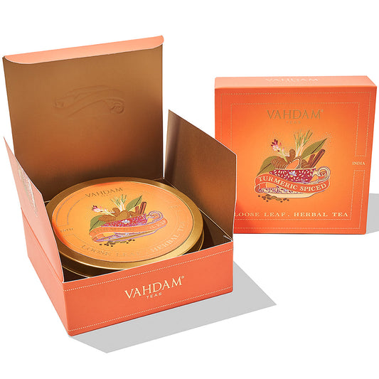 Turmeric Spiced Herbal Tea, Tin Gift Set, 50 g