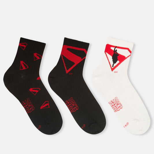 Men's Justice League Superman High Ankle Socks