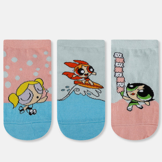 Women’s Powerpuff Girls Themed Ankle Socks