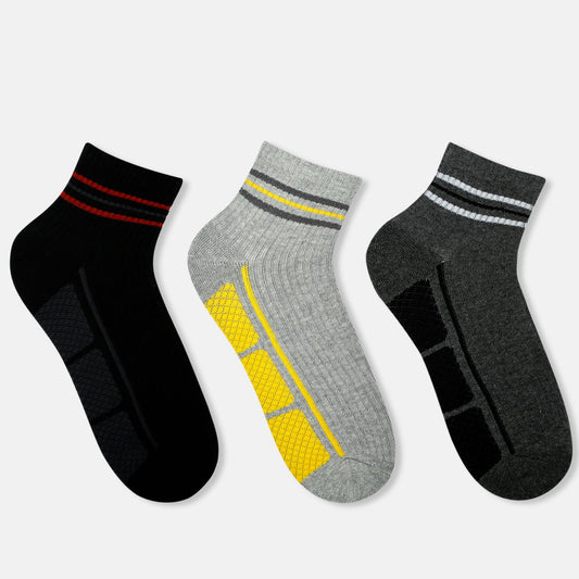 Men’s Full Cushioned High Ankle Socks for Sports